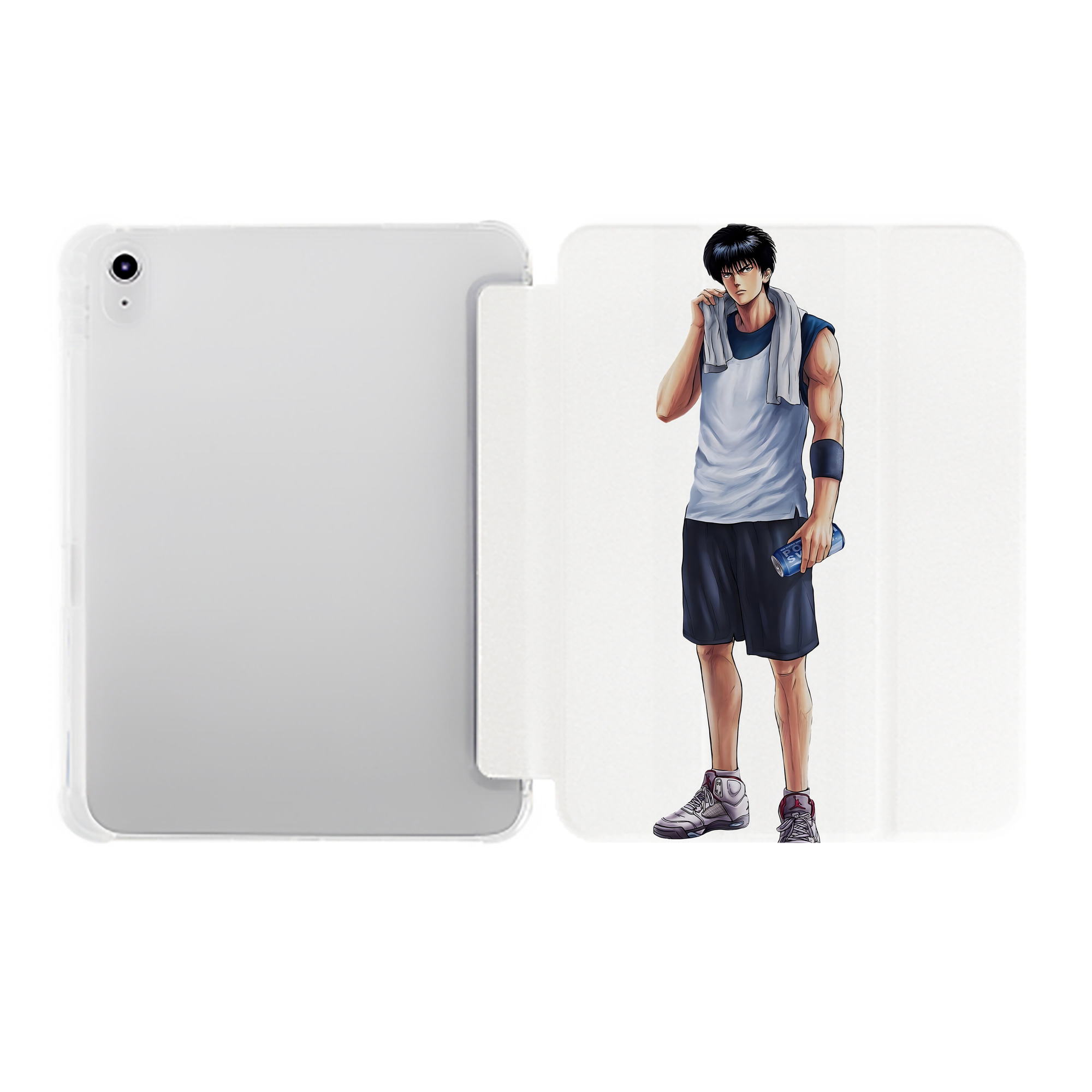 （画像用） SLAM DUNK／スラムダンク IPad ケース ペン収納付き 三つ折りスタンド PUレザー×シリコン 対応機種9.5/10.5/10.9インチ